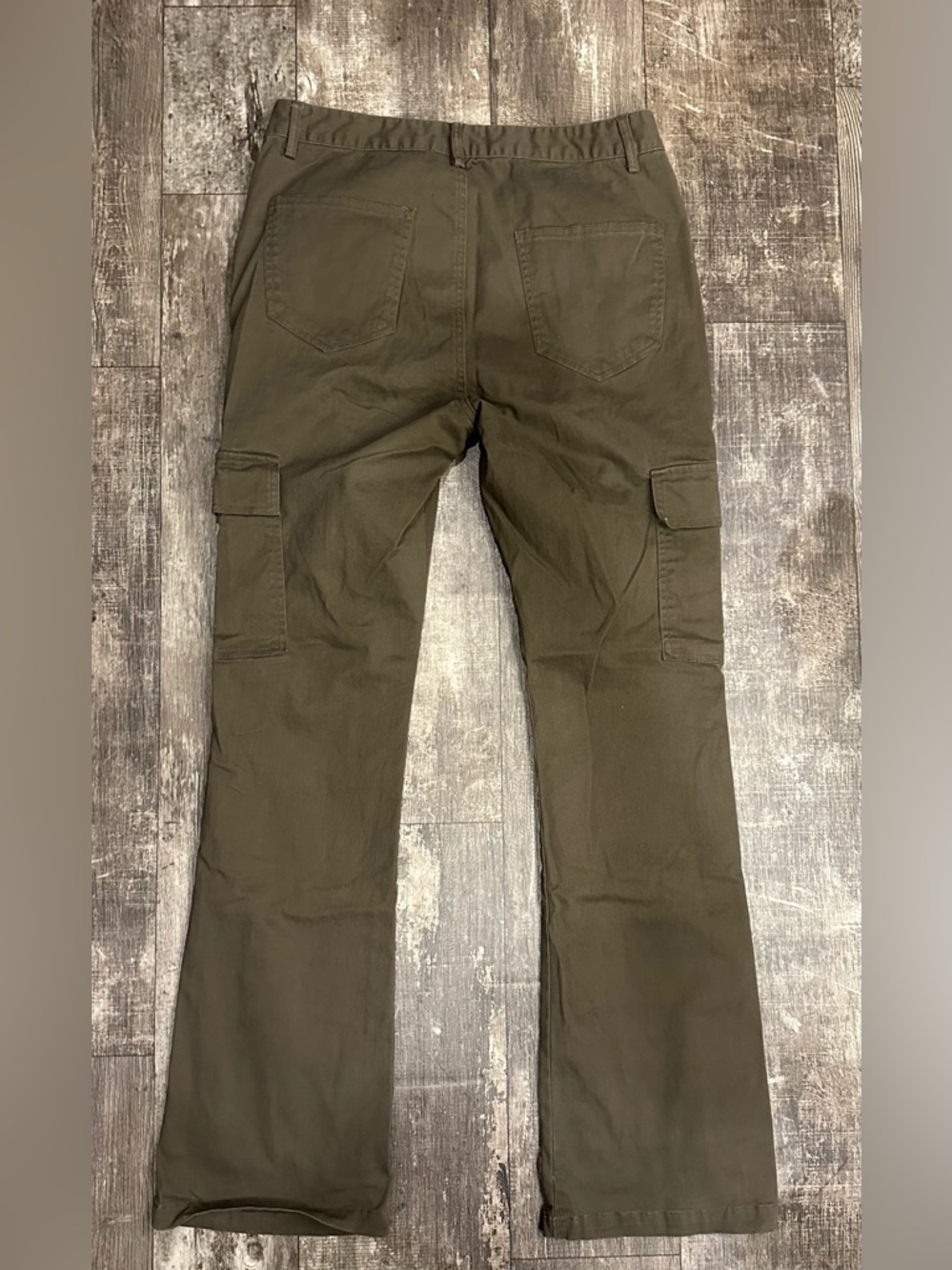 EPTM Men's Olive Cargo Cotton Pants 32/34 - Picture 2 of 4